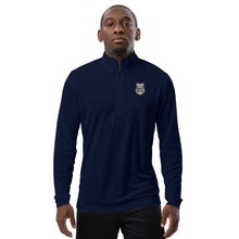 Load image into Gallery viewer, Quarter zip pullover RED HEREOS OUTLINE
